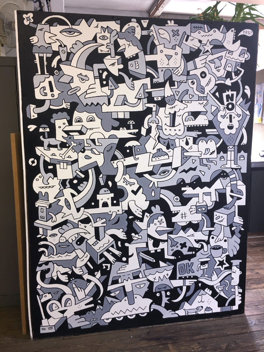 Interior Mural - Mister Phil Illustration