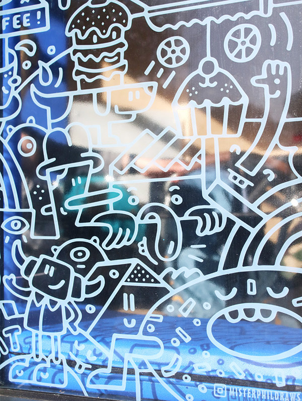 Café O Mural Mister Phil Illustration