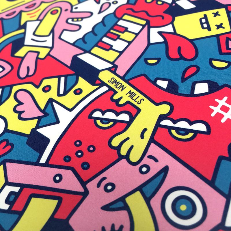 Simon Mills Harmonic Jigsaws Album Artwork Mister Phil Illustration