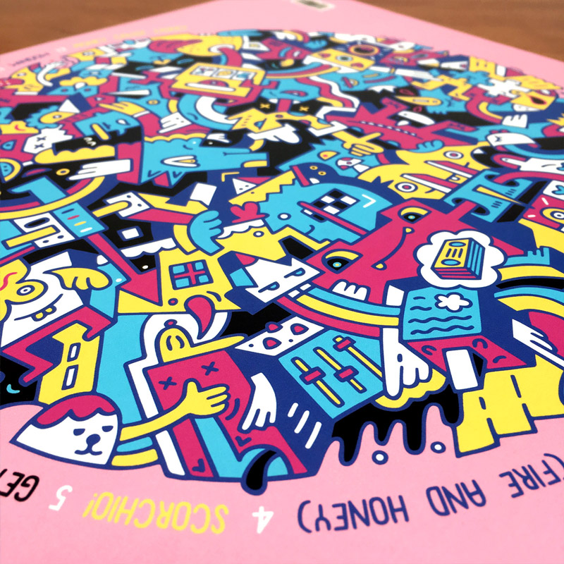 Simon Mills Harmonic Jigsaws Album Artwork Mister Phil Illustration