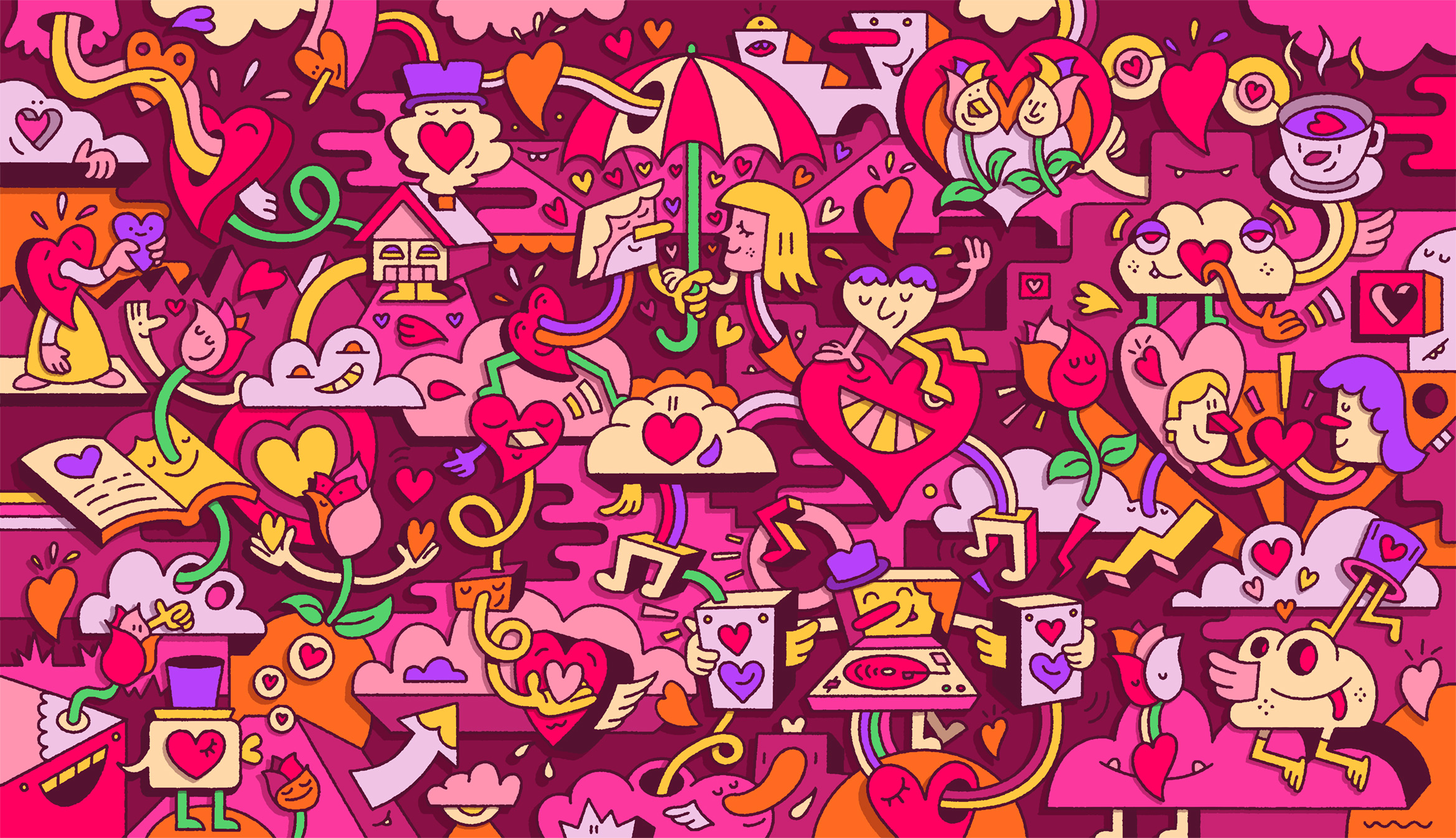 Hearttex - Mister Phil Illustration - packaging illustrations for hygiene products