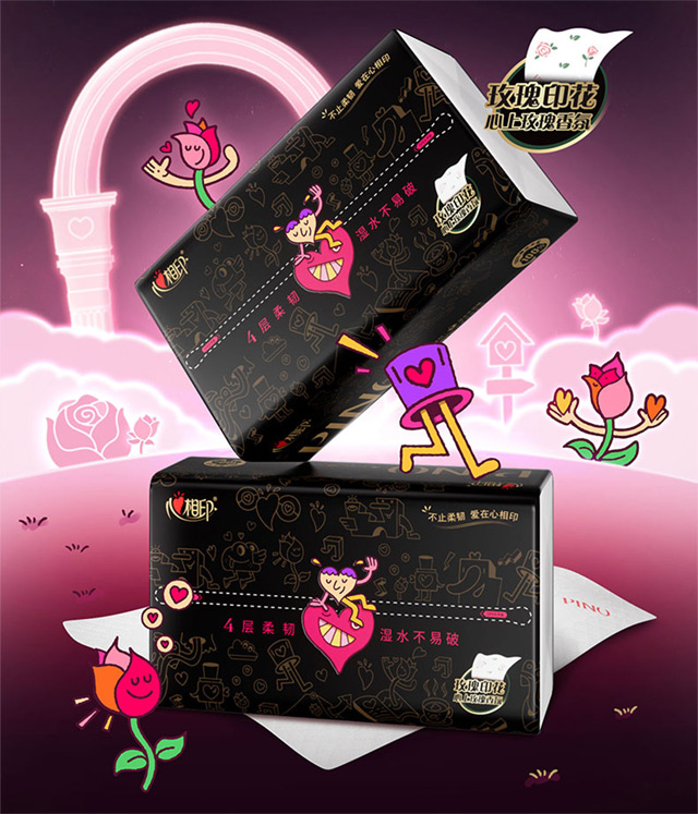 Hearttex - Mister Phil Illustration - packaging character illustrations for hygiene products