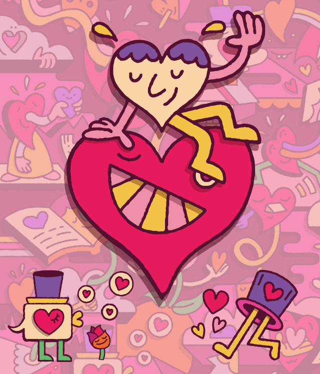 Hearttex - Mister Phil Illustration - packaging character illustrations for hygiene products