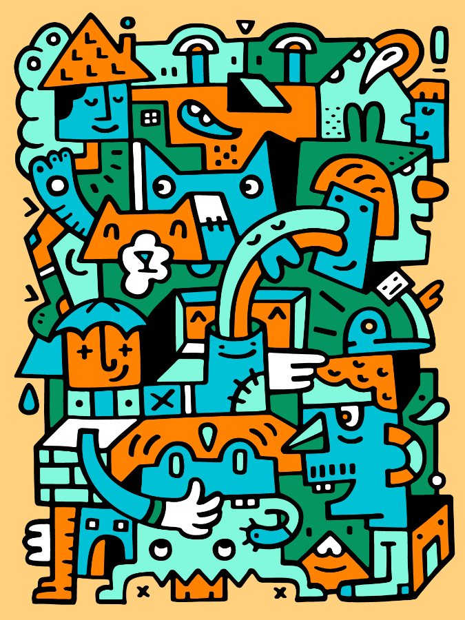 Me To We Shelter - Mister Phil Illustration