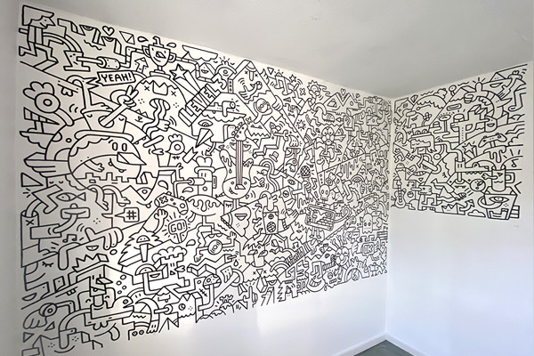 Sort Your Life Out BBC Doodle Wall Mister Phil Illustration