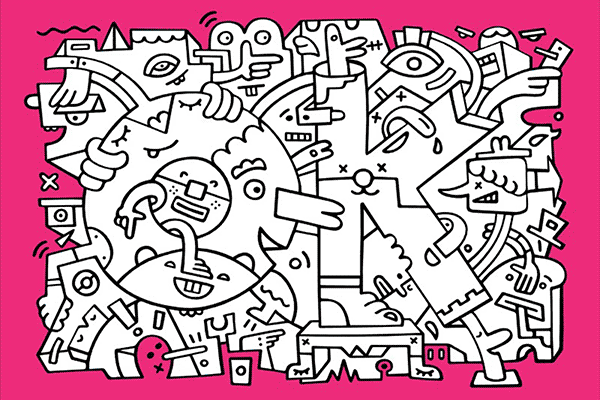 Mural Mister Phil Illustration Brighton