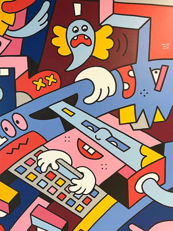 UNITY office mural Mister Phil Illustration