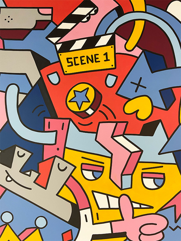 UNITY office mural Mister Phil Illustration